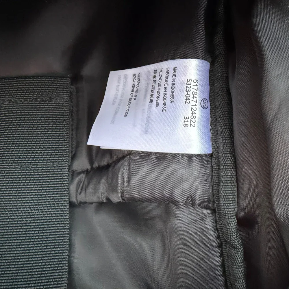 Converse EDC Poly Backpack Grey Heather Logo Tape Laptop Bag 5323-042